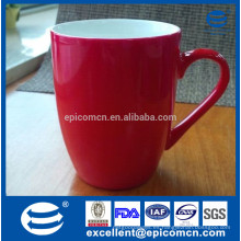 Perla brillante esmaltada nueva china de hueso taza roja